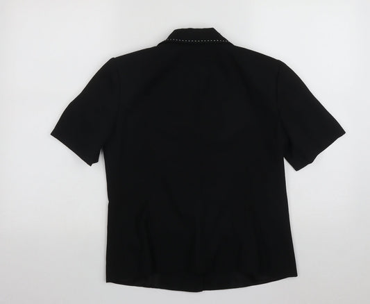Roman  Womens Black   Jacket  Size 10  Button