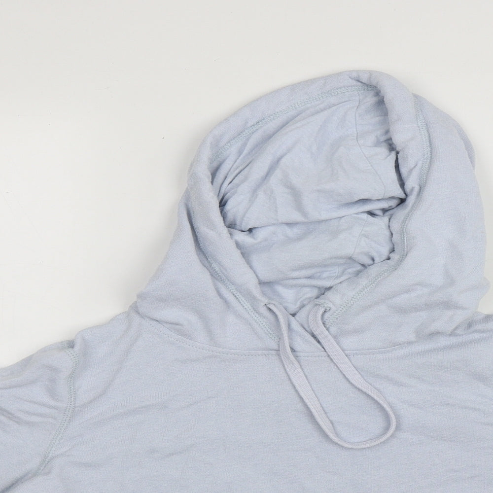 Hollister Womens Blue  Cotton Pullover Hoodie Size S  Drawstring