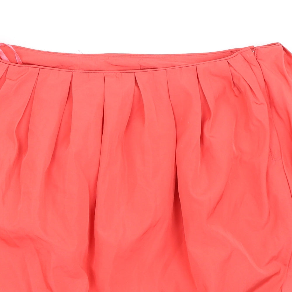 VERO MODA Womens Pink  Polyester Pleated Skirt Size 36