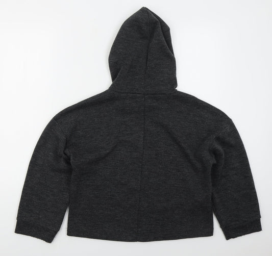 MNG Womens Grey  Polyester Pullover Hoodie Size M  Pullover