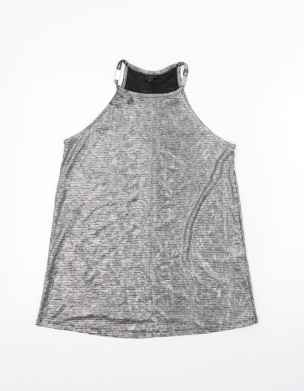 River Island Womens Silver  Polyester Camisole Tank Size 8 Halter