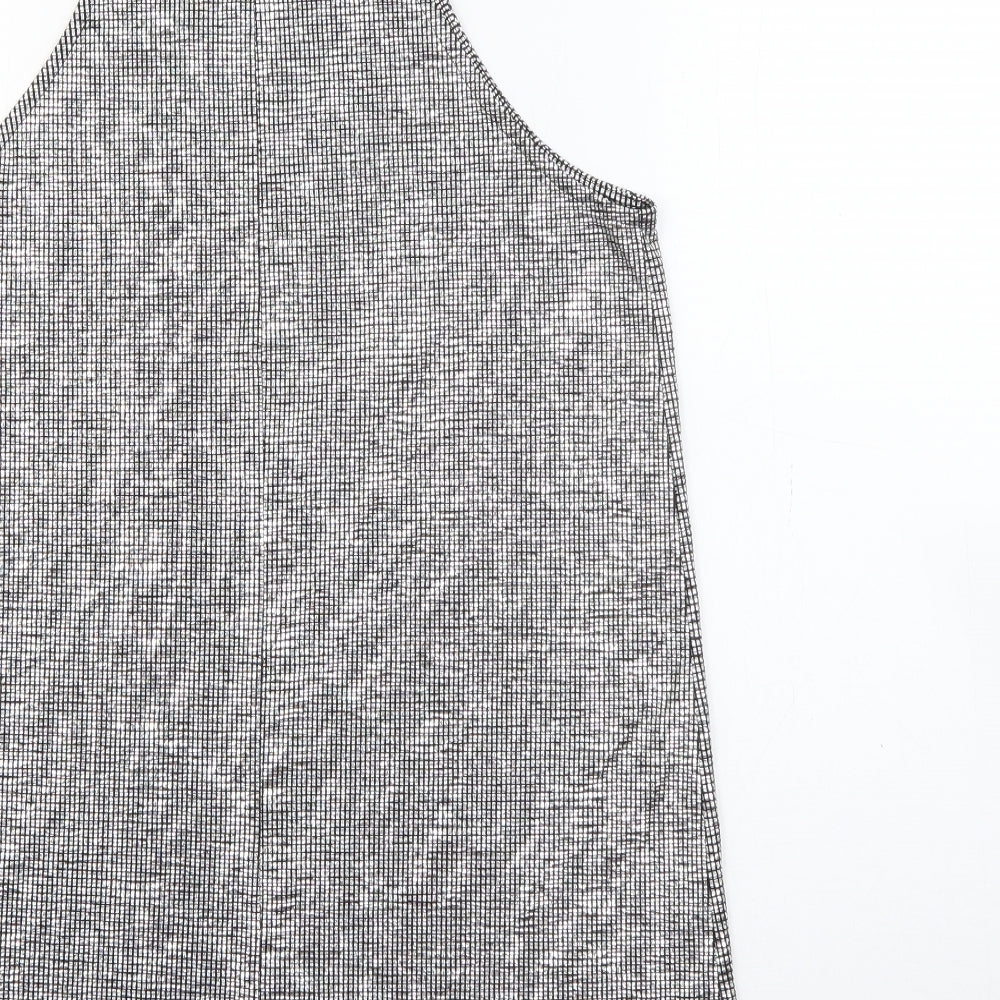 River Island Womens Silver  Polyester Camisole Tank Size 8 Halter