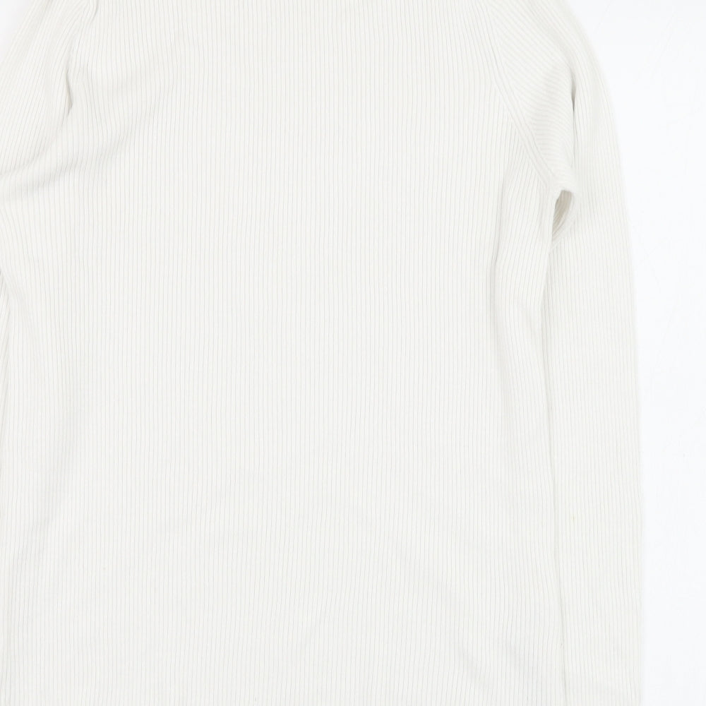 Marks and Spencer Womens Ivory  Viscose Pullover Sweatshirt Size 16  Pullover