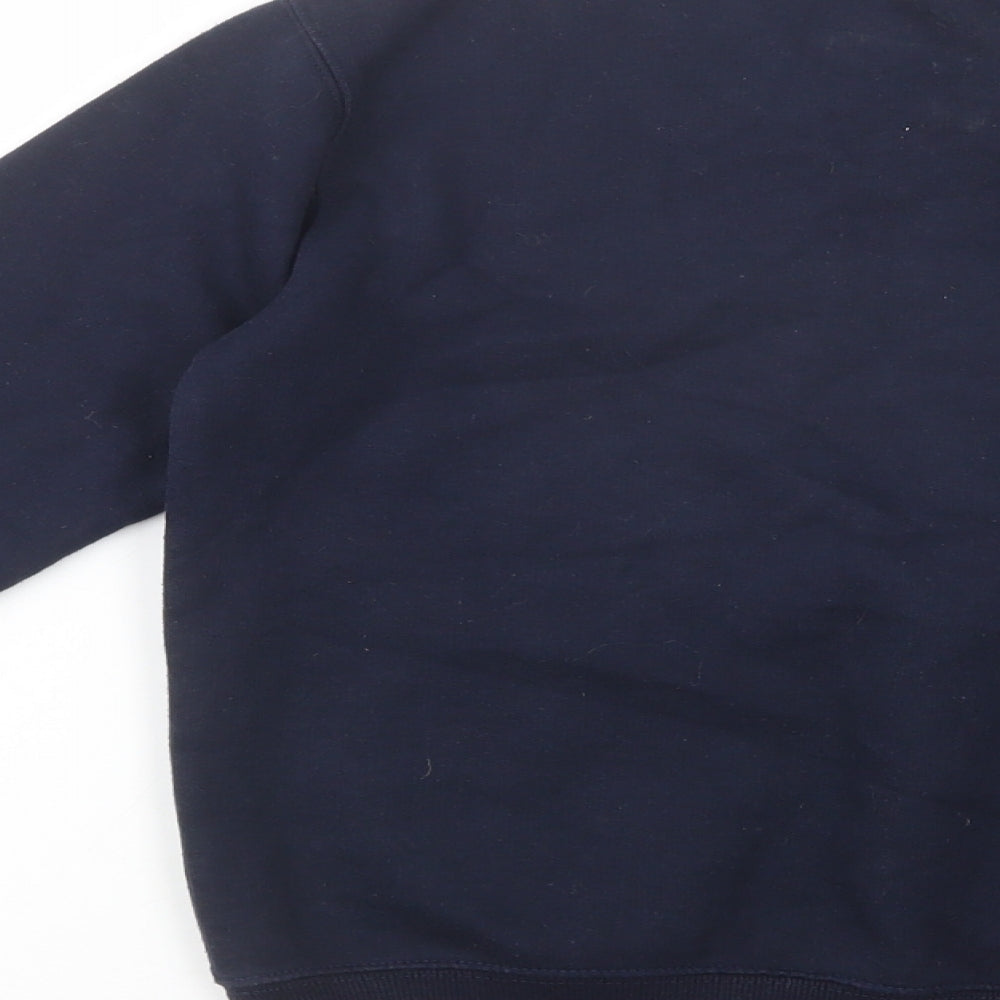 GW Class Boys Blue  Cotton Pullover Sweatshirt Size 7-8 Years  Pullover - School Wear