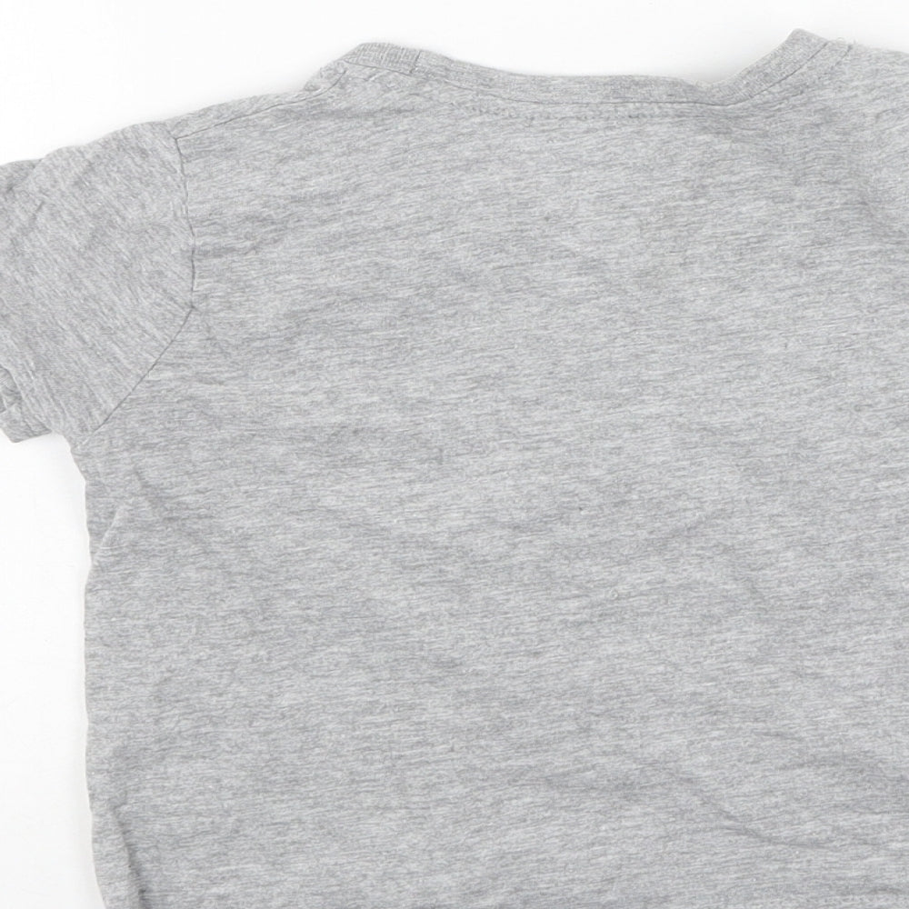 Primark  Boys Grey  Cotton Basic Casual Size 2-3 Years Round Neck  - MONSTER