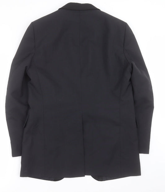 Burton Mens Black  Polyethylene Jacket Suit Jacket Size 38
