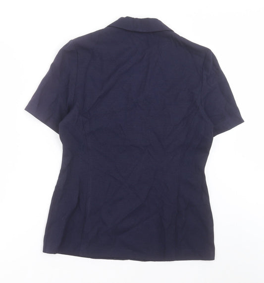 Dorothy Perkins Womens Blue   Jacket Blazer Size 12  Button