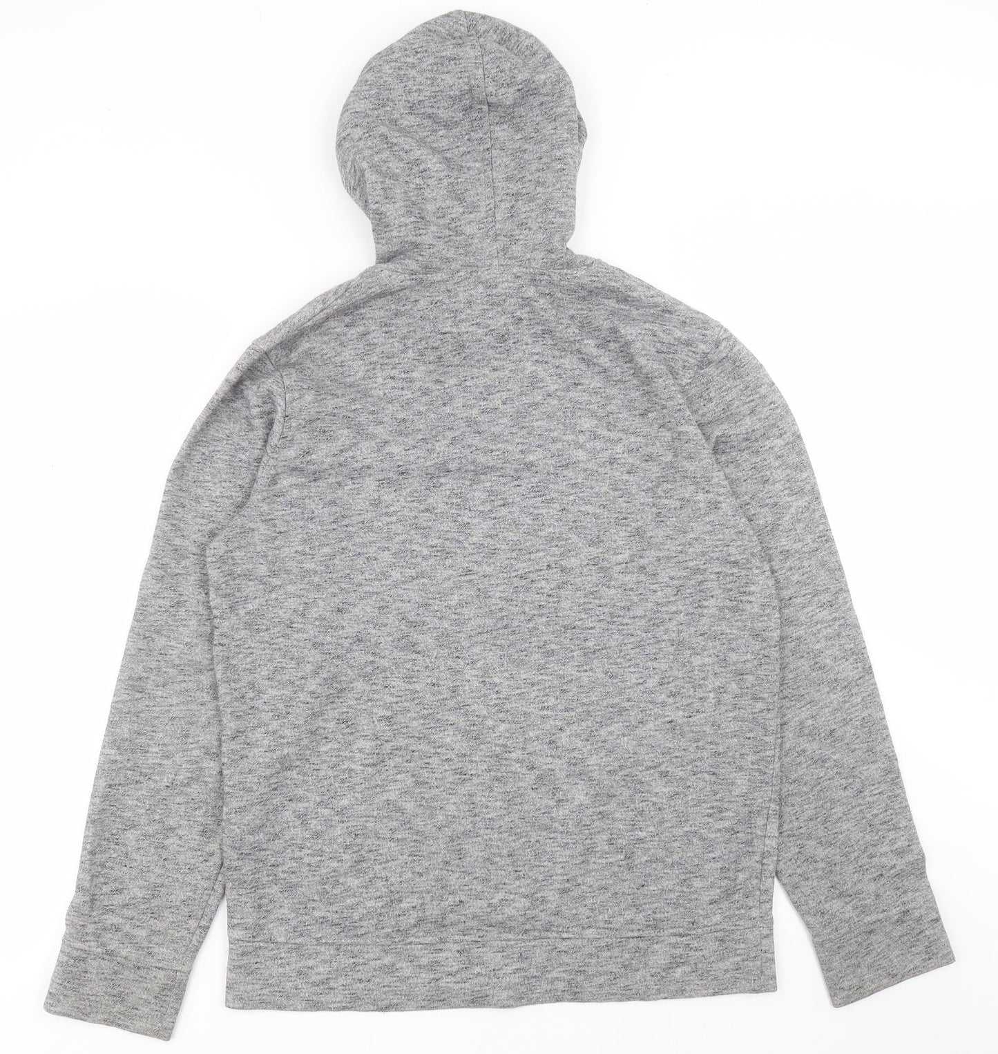JACK & JONES Mens Grey  Polyester Pullover Hoodie Size M