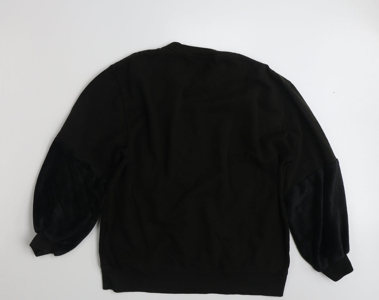 Best Womens Black  Cotton Pullover Sweatshirt Size L  Pullover - Size M-L