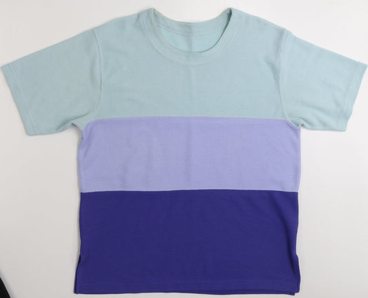 Preworn Womens Multicoloured Colourblock Polyester Pullover Sweatshirt Size M Pullover - Size M-L