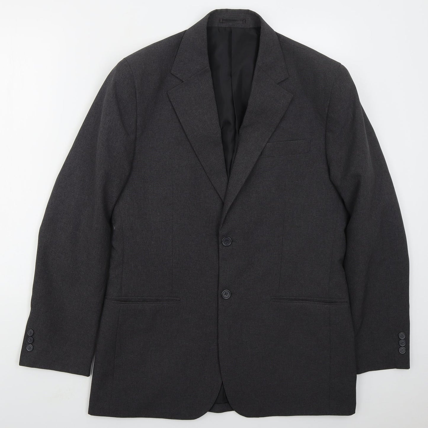 F&F Mens Grey  Polyester Jacket Suit Jacket Size 38