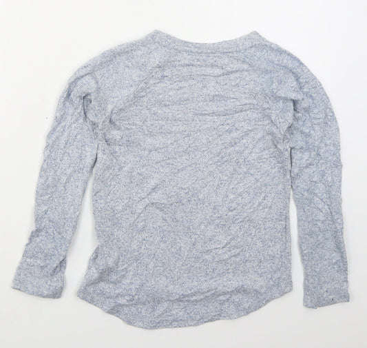 Gap Girls Blue Crew Neck  Viscose Pullover Jumper Size M  Pullover