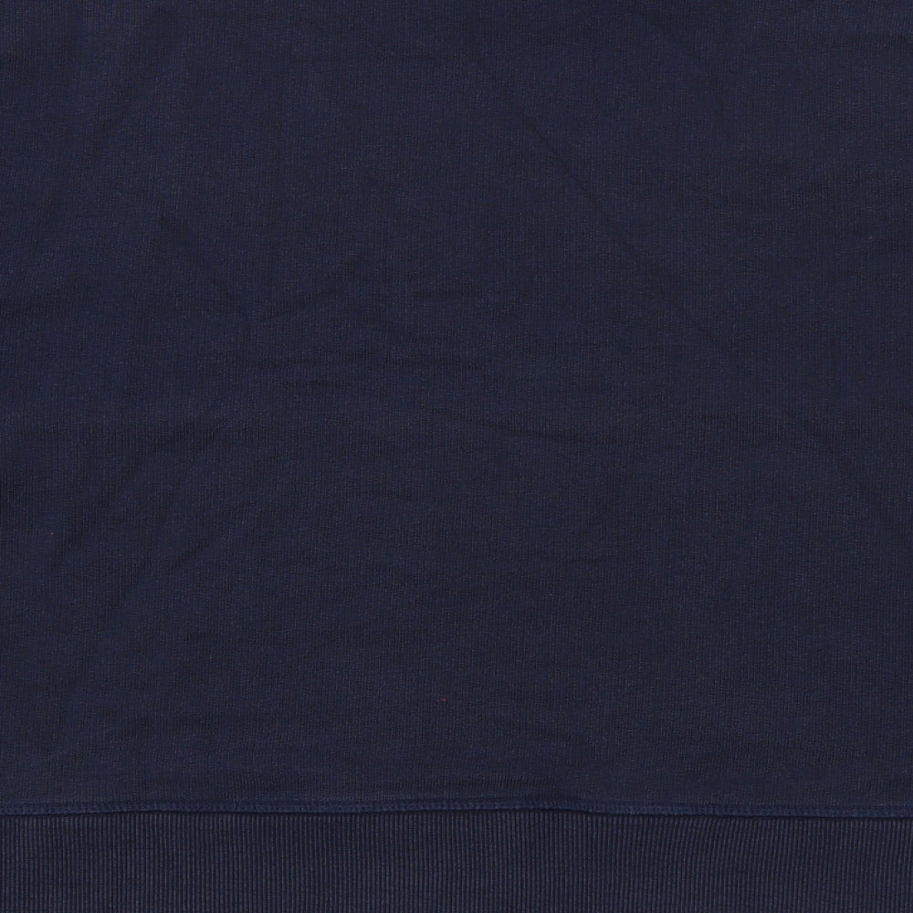 Marks and Spencer Womens Blue Crew Neck  Cotton Pullover Jumper Size 12
