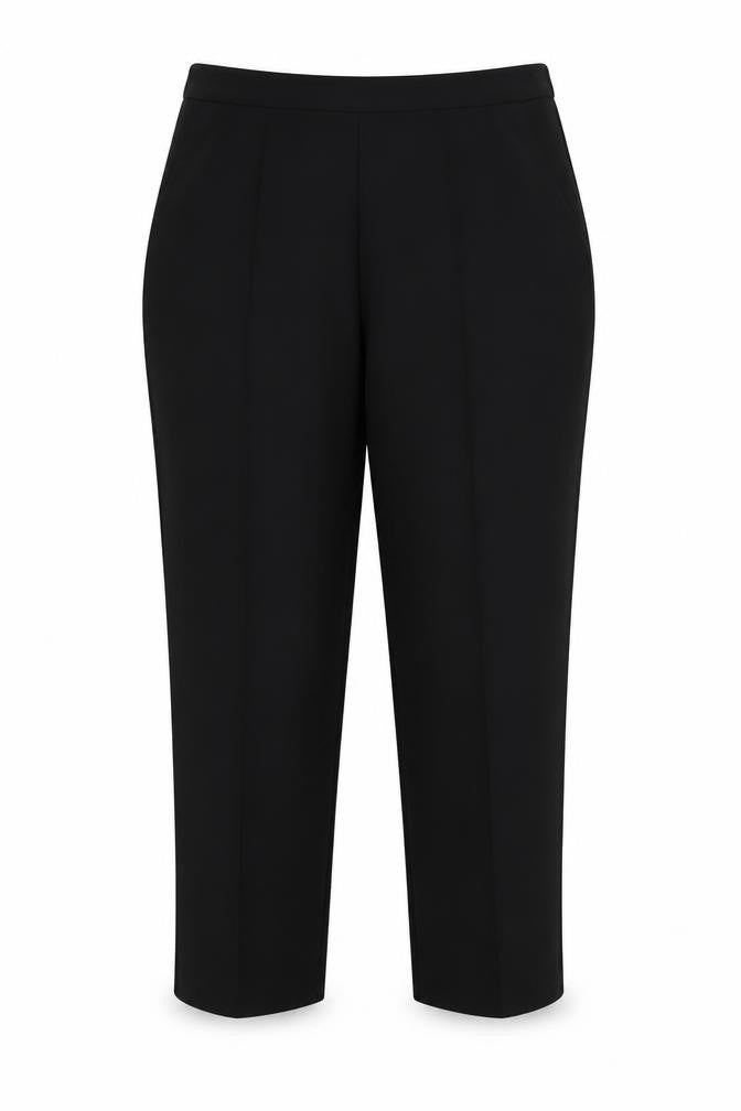 Isle Essentials Womens Black  Polyester Trousers  Size 16 L25 in Regular