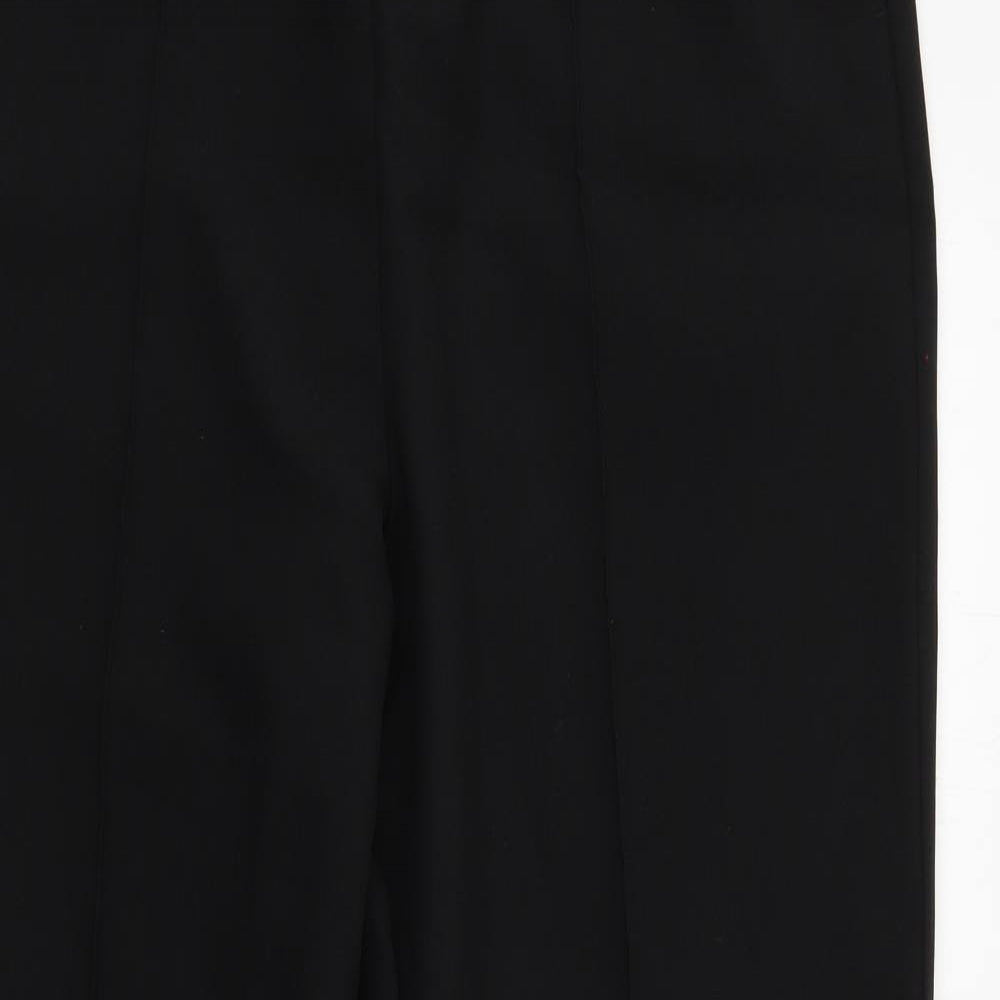 Isle Essentials Womens Black  Polyester Trousers  Size 16 L25 in Regular