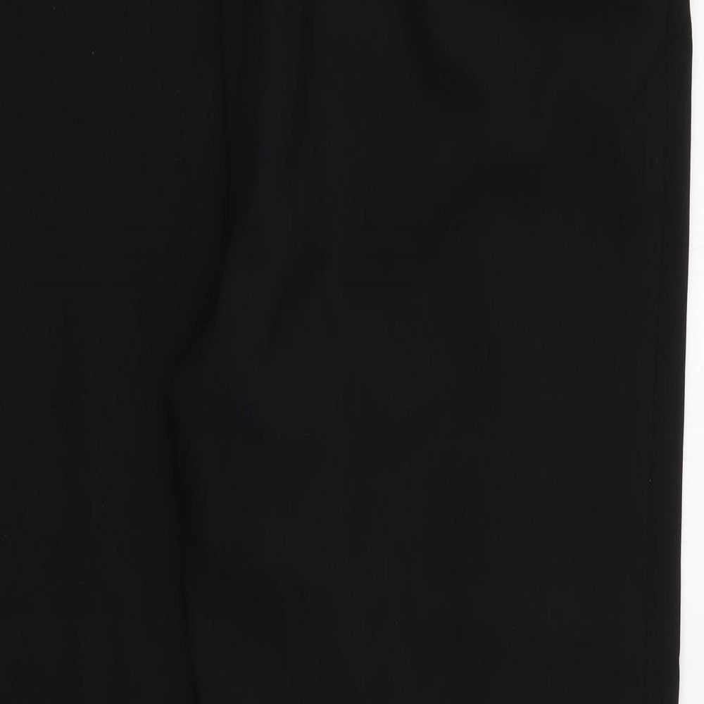 Isle Essentials Womens Black  Polyester Trousers  Size 16 L25 in Regular