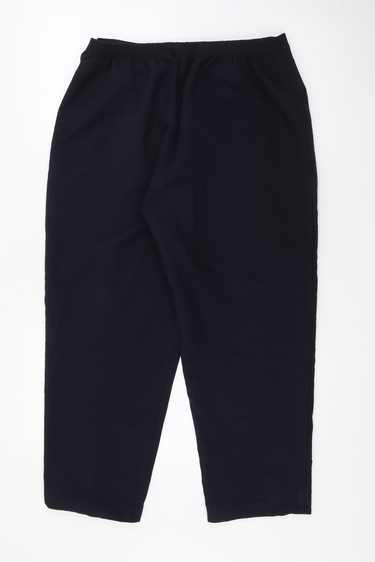 Classics Womens Blue  Polyester Trousers  Size 16 L23 in Regular