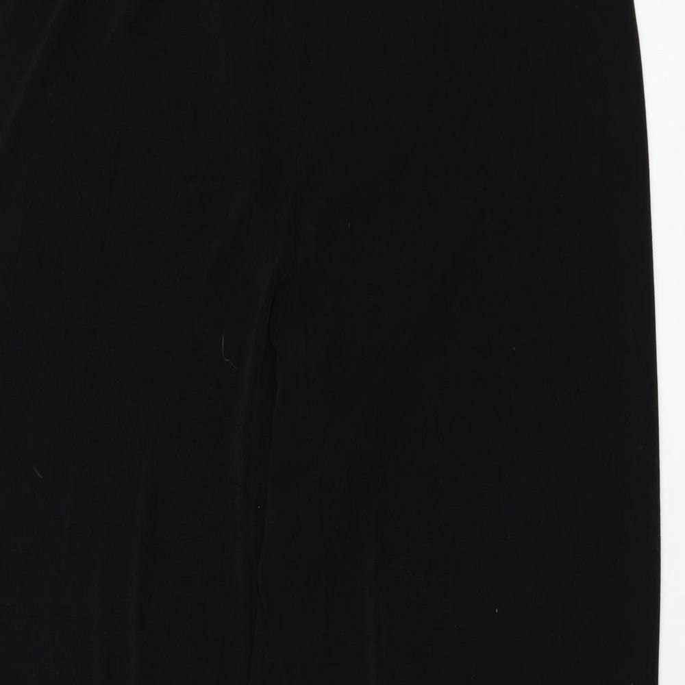 Reflections Womens Black  Polyester Trousers  Size M L28 in Regular