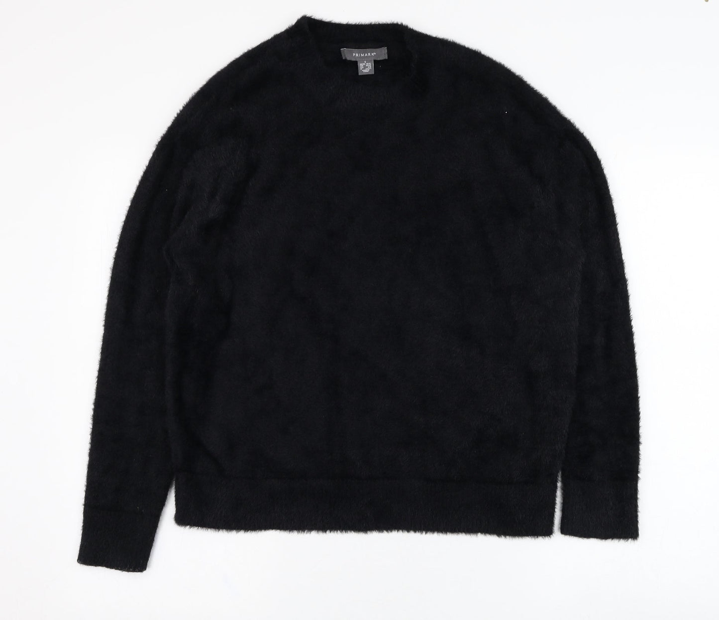 Primark Womens Black  Nylon Pullover Sweatshirt Size 10  Pullover