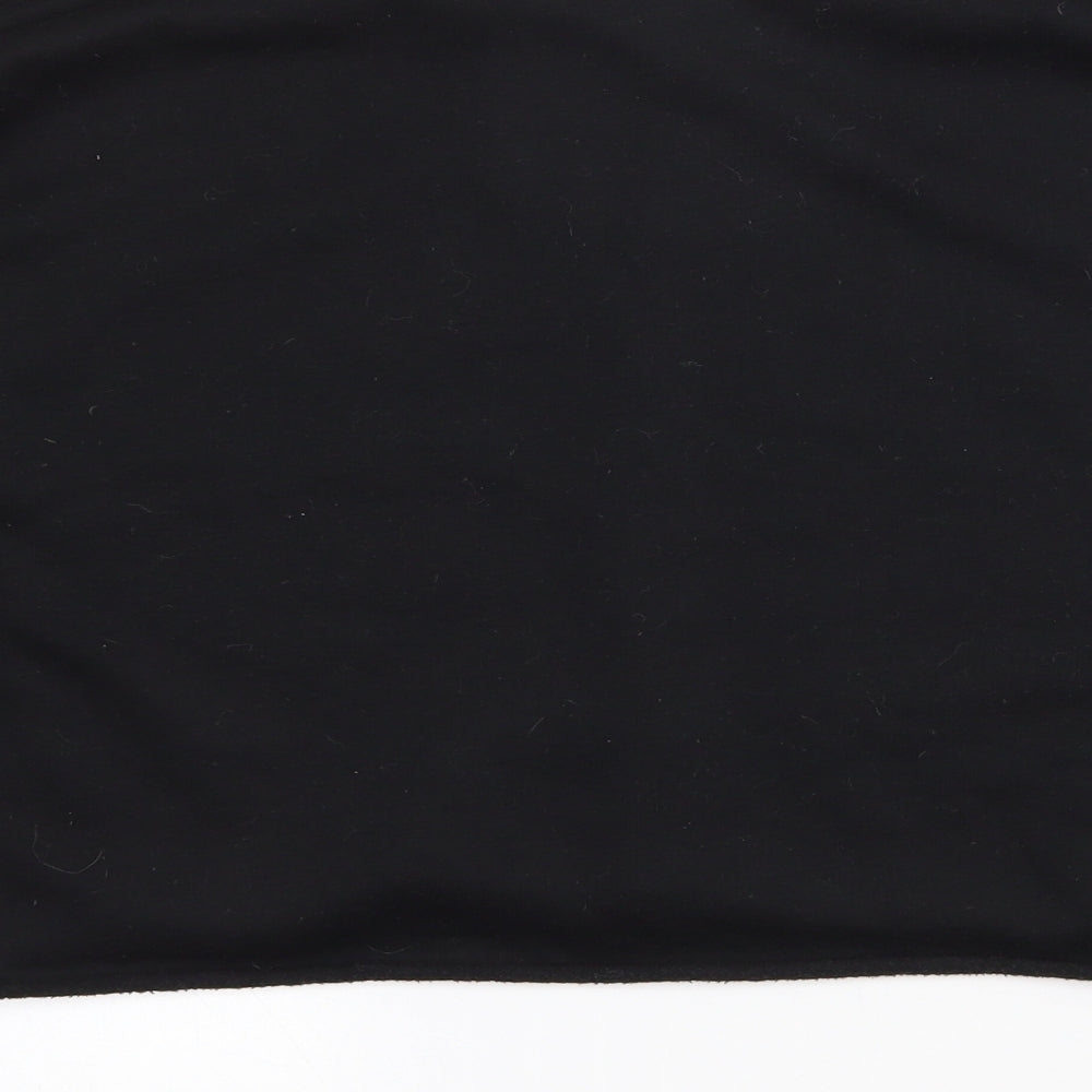 Primark Womens Black  Polyester Pullover Sweatshirt Size 6   - Cropped