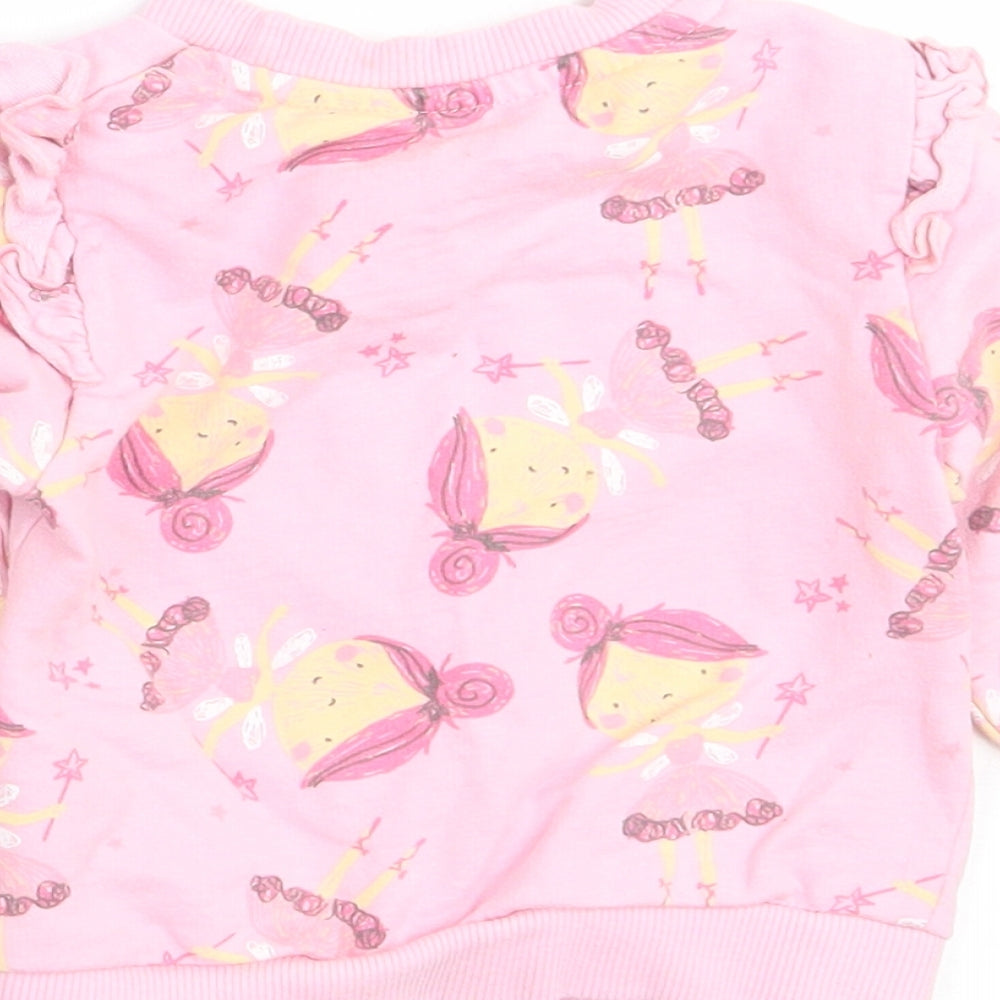 Studio Girls Pink  Cotton Pullover Jumper Size 6-9 Months   - Mama's little bestie