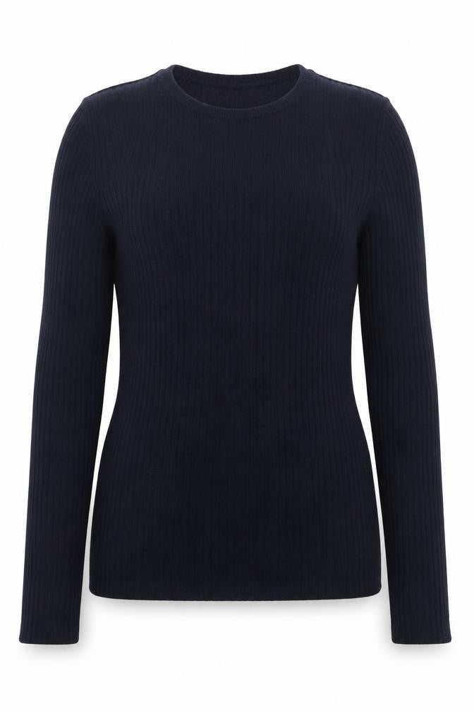 NEXT Womens Blue Scoop Neck  Cotton Pullover Jumper Size 14