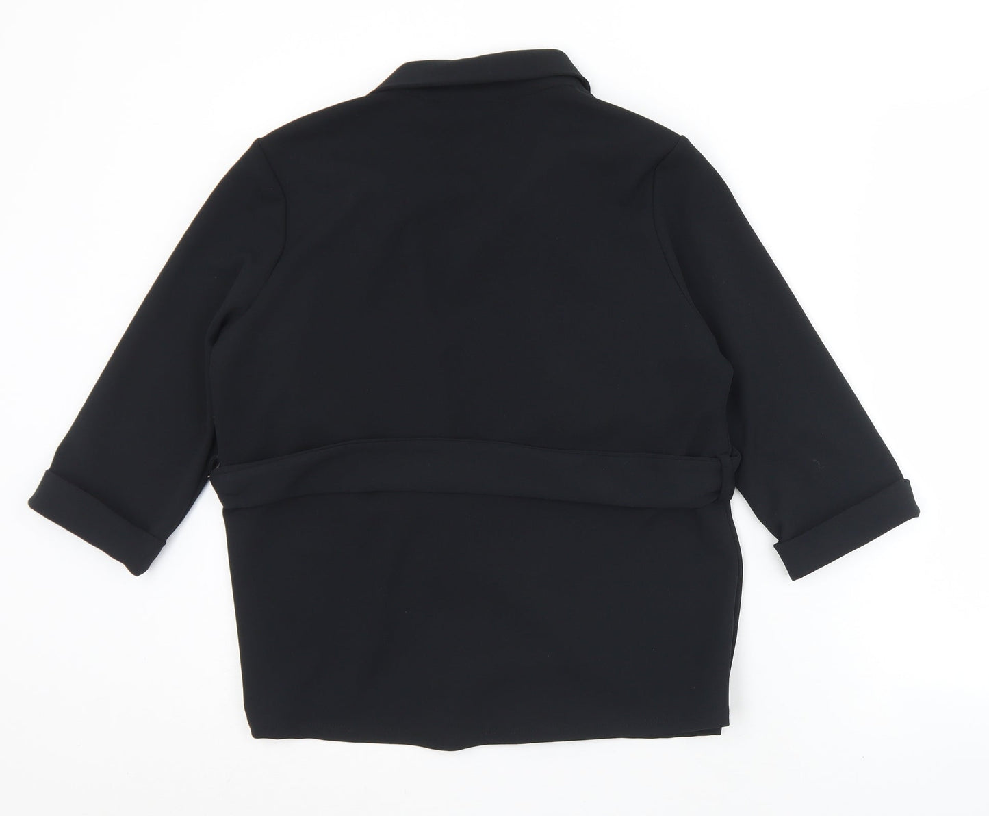 New Look Womens Black   Jacket  Size 8  Tie