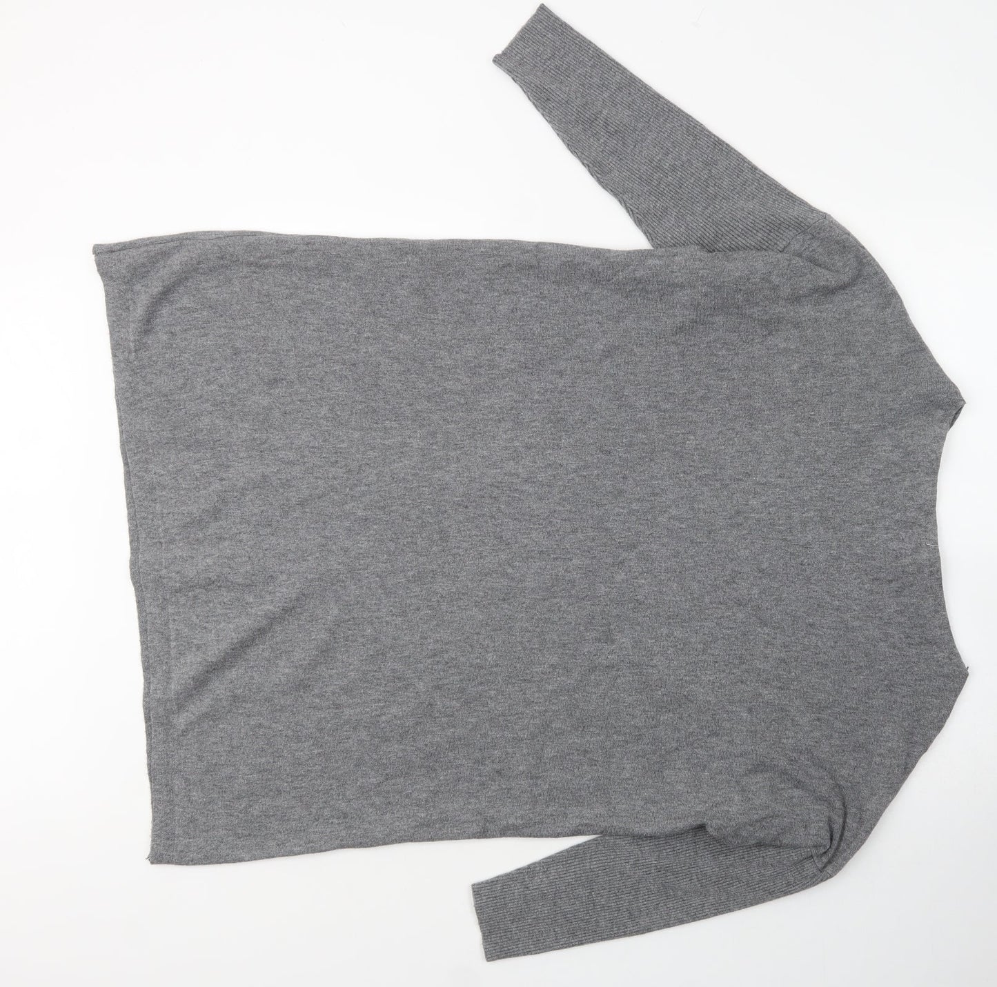 Stella Womens Grey  Viscose Jumper Dress  Size 10  Boat Neck