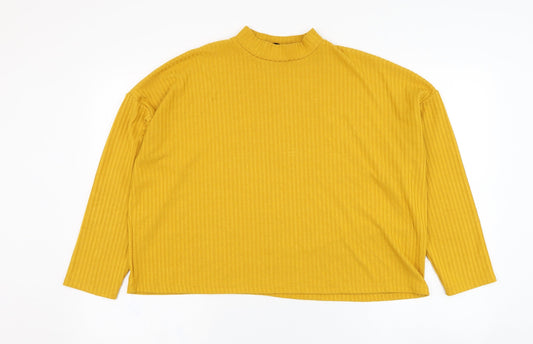 Dunnes Stores Womens Yellow  Viscose Pullover Sweatshirt Size 16  Pullover