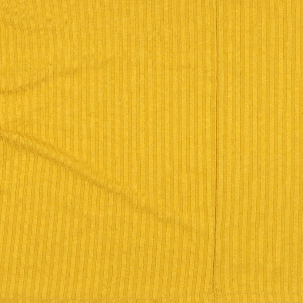 Dunnes Stores Womens Yellow  Viscose Pullover Sweatshirt Size 16  Pullover