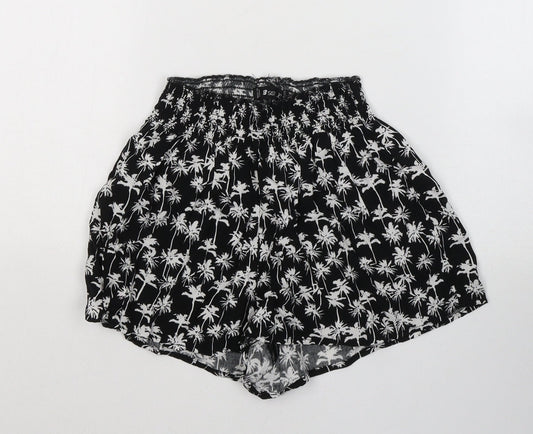 FB Sister Womens Black Geometric Cotton Sailor Shorts Size XS  Regular Pull On