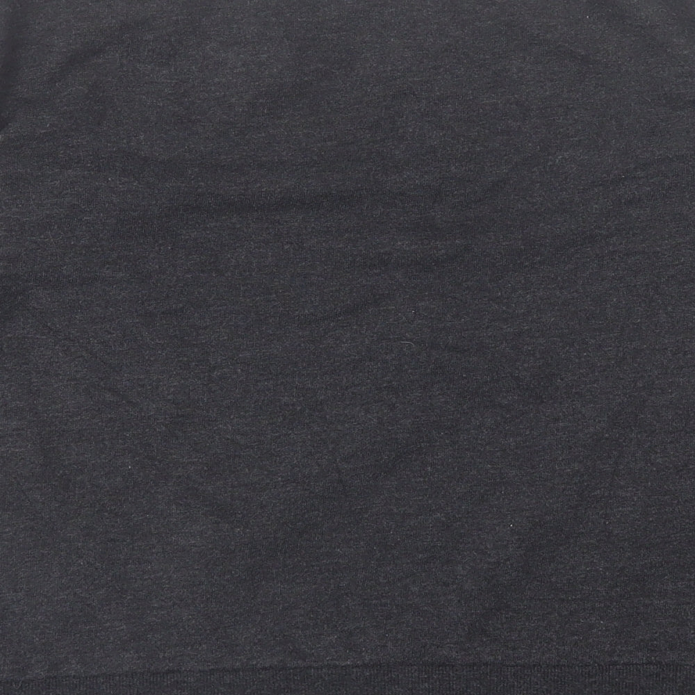 H&M Womens Grey Crew Neck  Polyester Pullover Jumper Size S