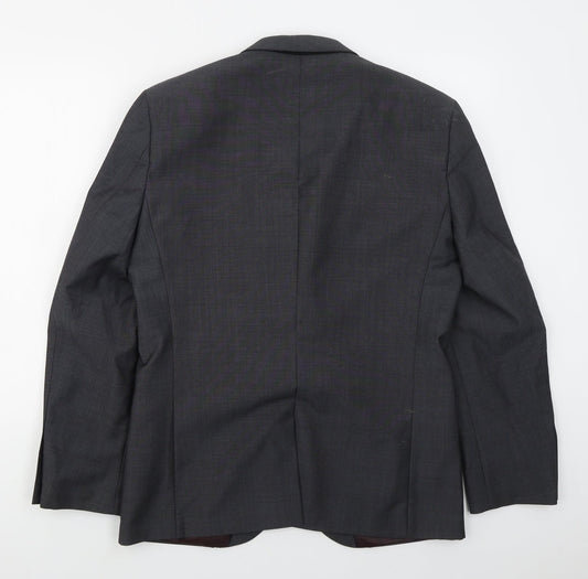 NEXT Mens Grey  Wool Jacket Suit Jacket Size 40