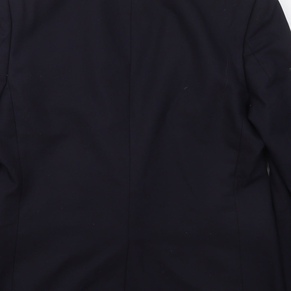 River Island Mens Blue  Polyester Jacket Suit Jacket Size 42