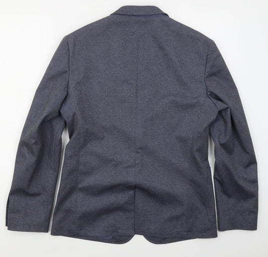 Matalan Mens Blue  Polyester Jacket Suit Jacket Size M