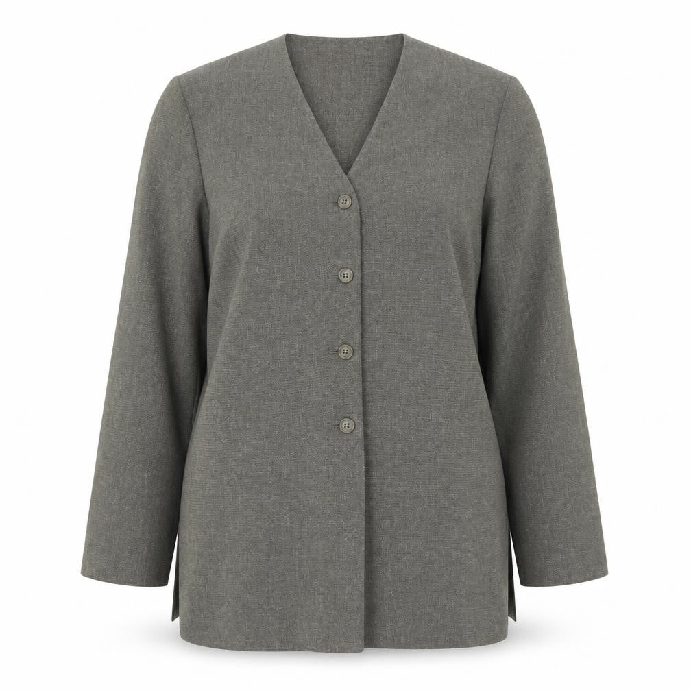 Alex & Co Womens Grey   Jacket  Size 14  Button