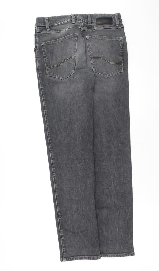 Bugatti Womens Grey  Cotton Straight Jeans Size 28 L31 in Regular