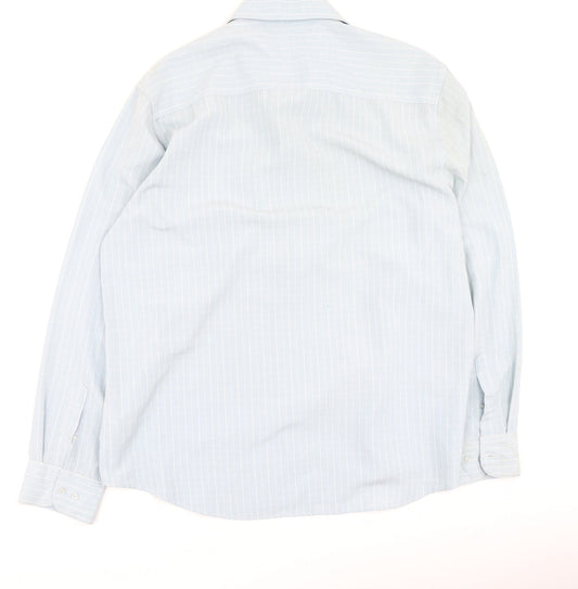 simon clare Mens Blue  Polyester  Polo Size 2XL Collared