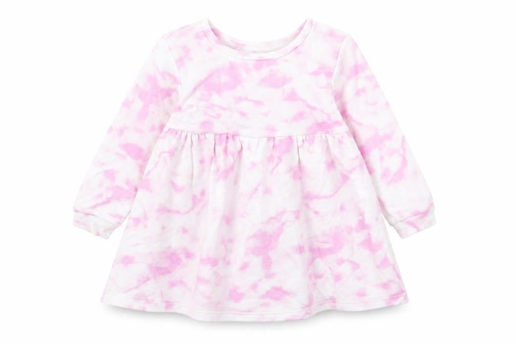 Dunnes Girls Pink  Cotton Fit & Flare  Size 12-18 Months  Round Neck