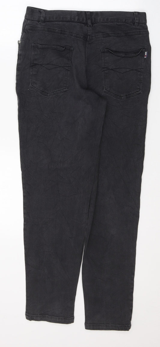 COver Womens Black  Cotton Skinny Jeans Size 16 L29 in Regular Button