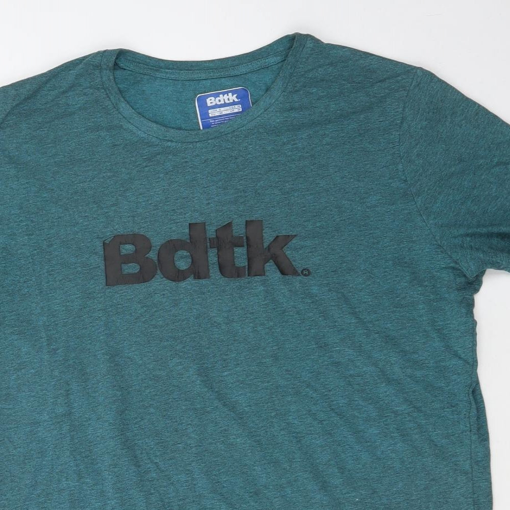 Bdtk Womens Beige  Cotton Basic T-Shirt Size S Crew Neck