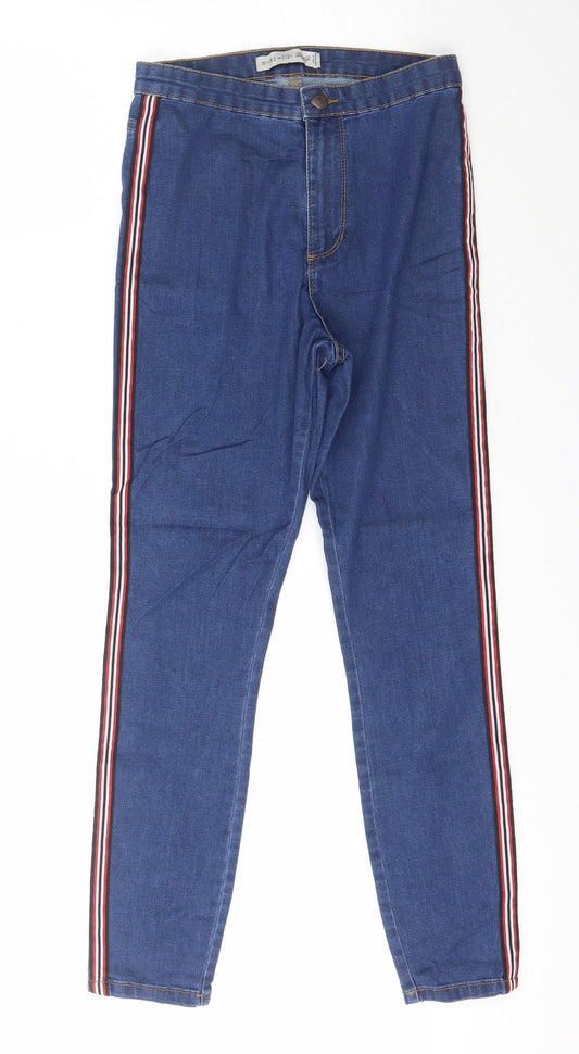 Denim & Co. Womens Blue  Cotton Jegging Jeans Size 10 L28 in Slim