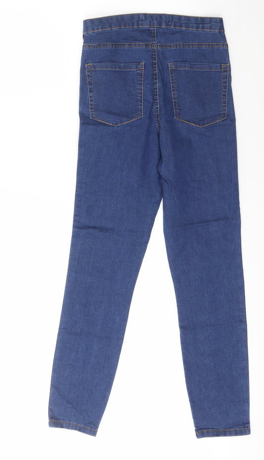 Denim & Co. Womens Blue  Cotton Jegging Jeans Size 10 L28 in Slim