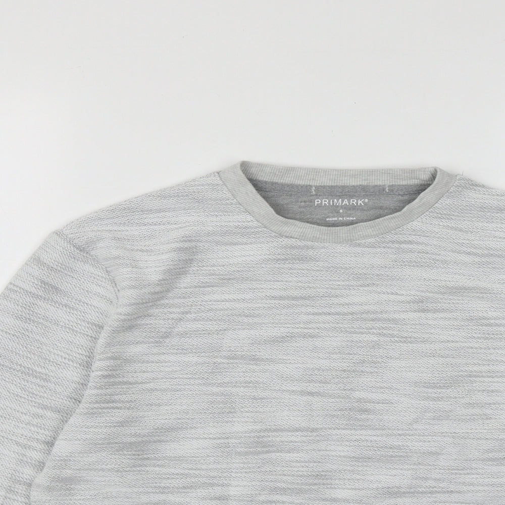 Primark Mens Grey  Cotton Pullover Sweatshirt Size S
