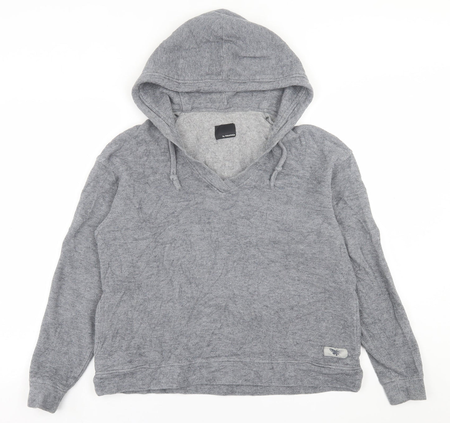 INSOMNIA Womens Grey  Cotton Pullover Hoodie Size M  Pullover