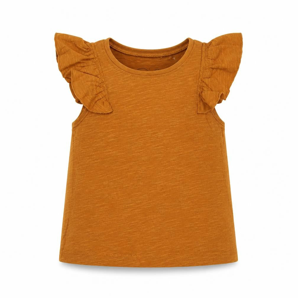 NEXT Baby Brown  Cotton Basic Blouse Size 12-18 Months Crew Neck Pullover