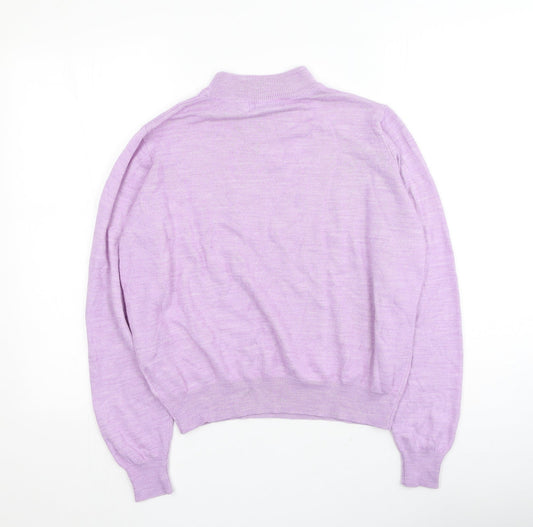 Honour Womens Purple  Acrylic Pullover Sweatshirt Size M