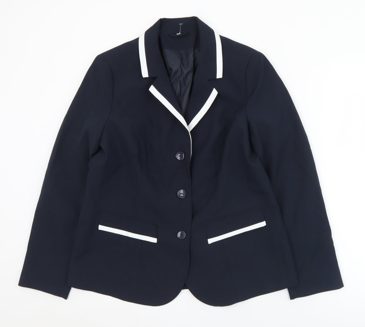 Preworn Womens Black   Jacket  Size 14  Button