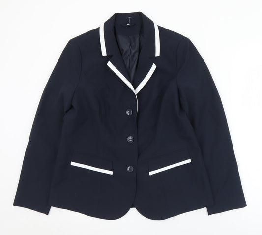 Preworn Womens Black   Jacket  Size 14  Button