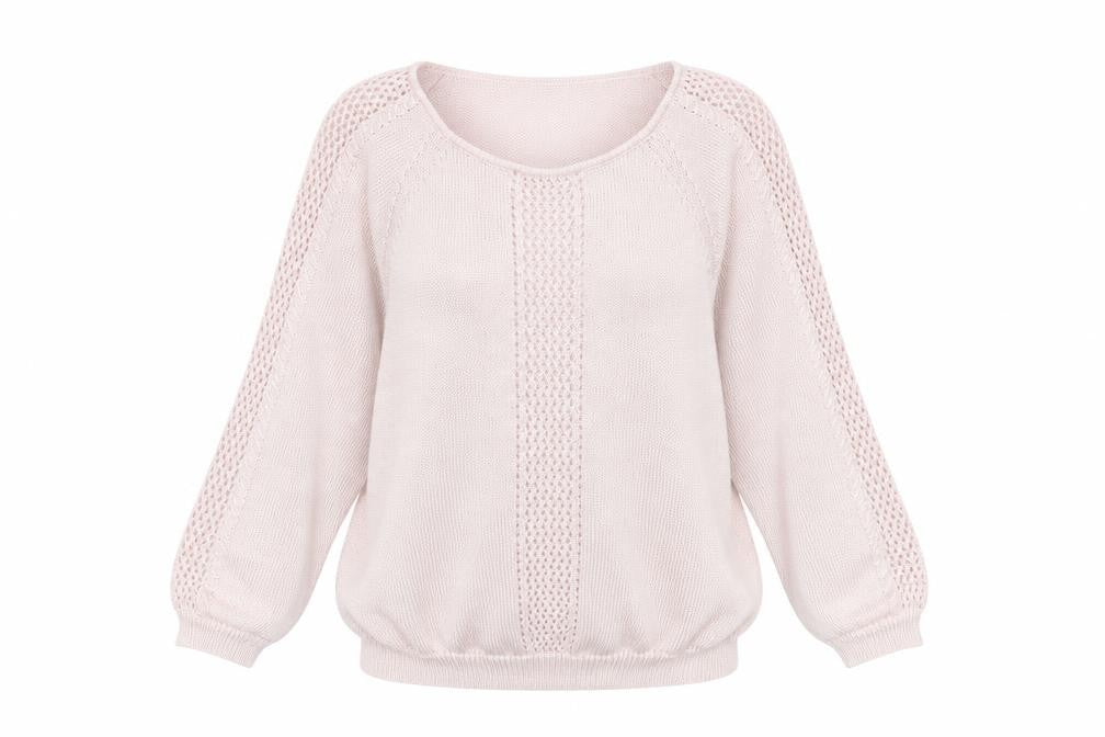 Marks and Spencer Womens Pink Round Neck  Polyester Pullover Jumper Size 10